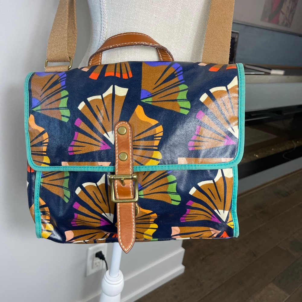 Fossil Crossbody Messenger Bag, Pencil Shaving Design